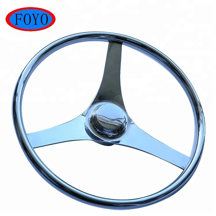 Руль из нержавеющей стали 316/304 с 3 спицами, 25 градусов, 13-1/2 дюймов, для морской яхты