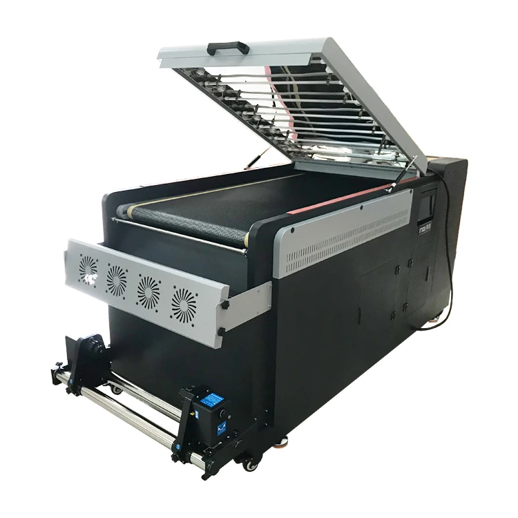 Automatic DTF Shaker Dryer Pet Film Hot Melt Recycling Machine with 600mm Print Dimension Semi-Automatic Grade 1-Year Warranty