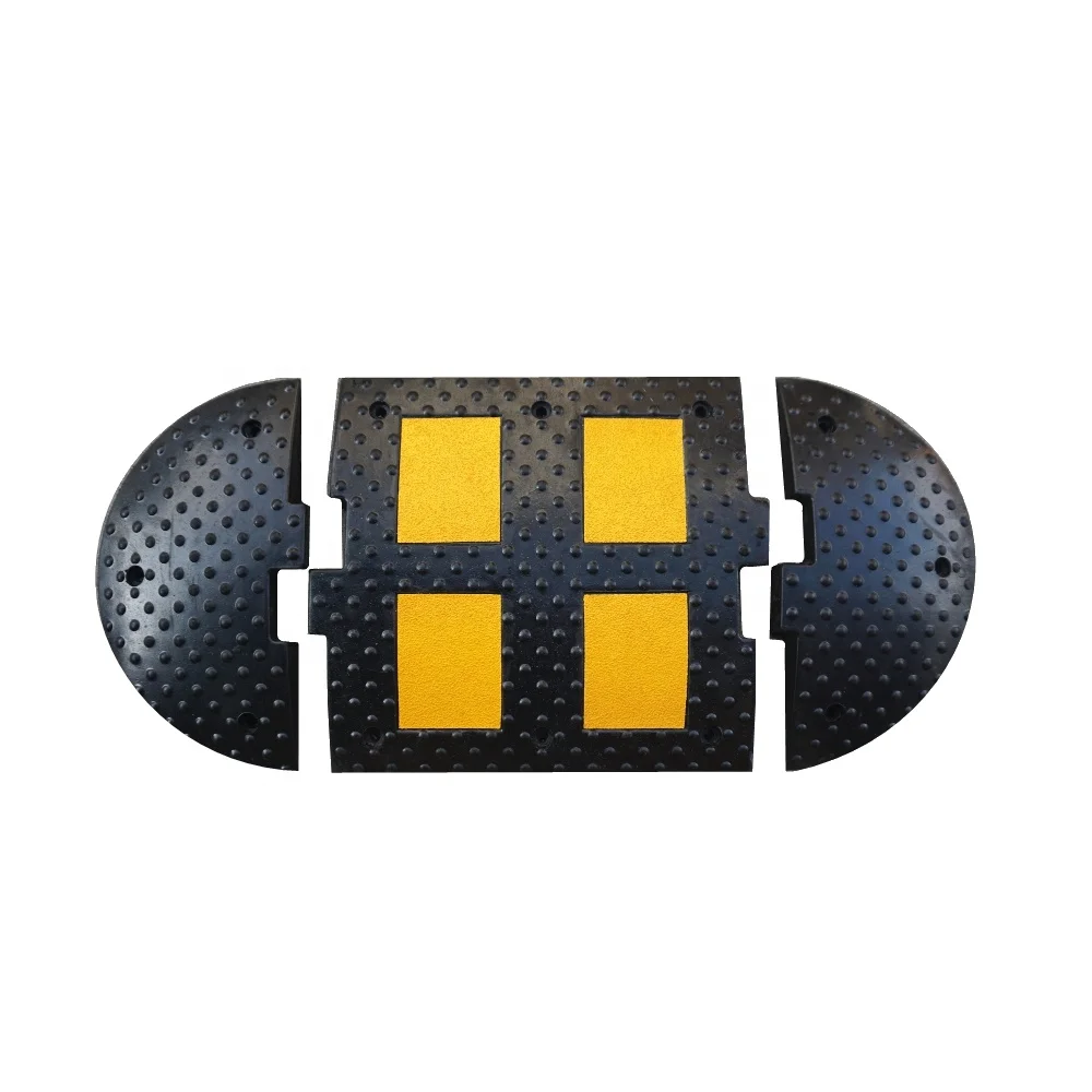 500X500X50Mm Durable Strength Vehicle Speed Down Cars Slow Rubber