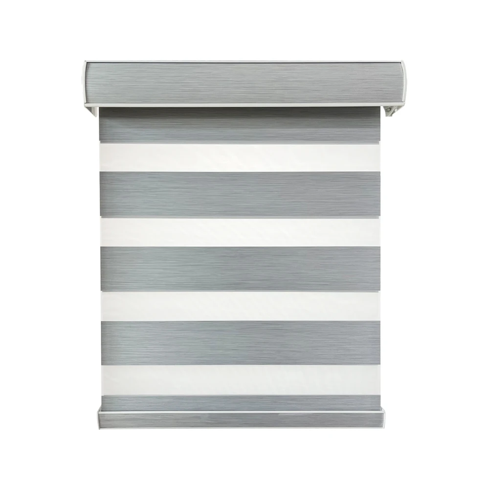 High Quality Blackout Zebra Blinds Cordless Hot Sale Serviceable Blackout Xebra Blinds Factory Roman Polyester Fabric 1 Set