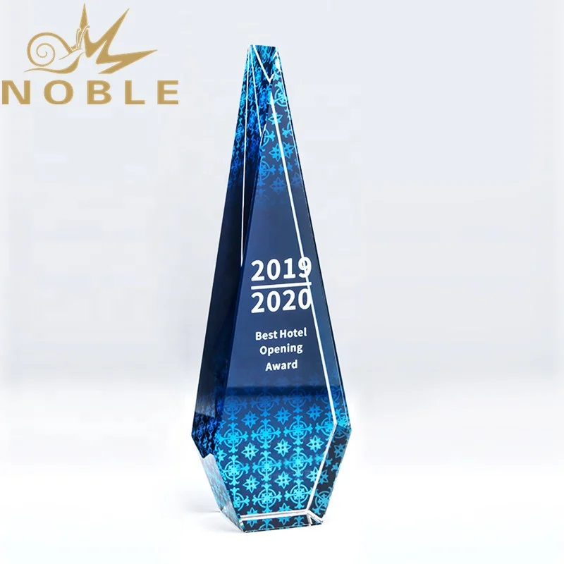 
Hot selling new design Popular Custom crystal award with color printing 