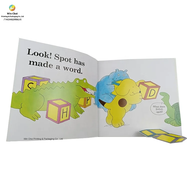 RTS softcover opp lamination 3d pop up English book printing for children 5 to 7