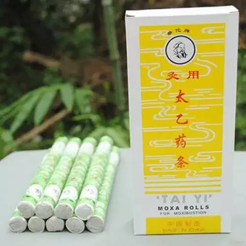 Taiyi Moxa Stick Medicated Moxa Roll Hwato Brand Pure Moxa Rolls Medicinal moxa mugwort stick 10 rolls/box