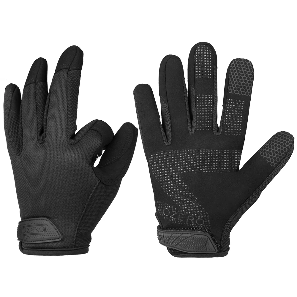 OZERO Work Gloves for Men Touchscreen Mechanic Gloves Flex Grip Non slip Palm Working Glove for Tactical Mechanic Hunting