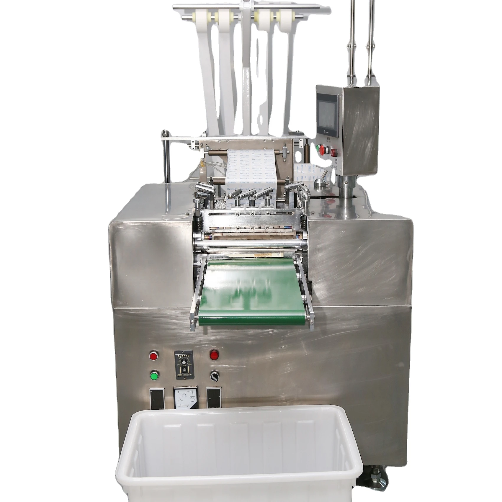 Mitsubishi PLC Control System Four Sealing alcoholic eye pad making machine