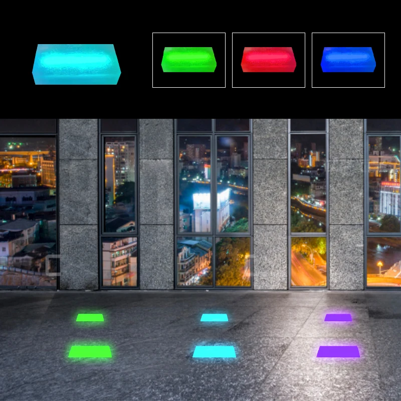  Новинка 2021 г. сменная пластиковая светодиодная плитка RGB-цвет для наружного освещения светодиодные кирпичные