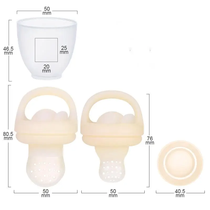 Aricare Newborn Eco-friendly Food Grade Soother Soft Safe silicone beads baby pacifier clip For Infant Children