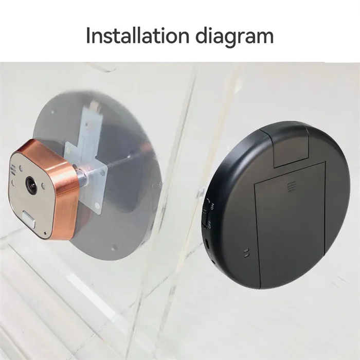 7 inch 2.4ghz digital wireless peephole door viewer with 140 degree wide angle camera night vision battery for home security