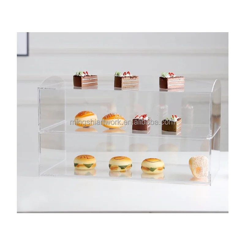Clear Acrylic Three-layer display shelves Dessert Cake Display rack Bakery Pastry Display Case Stand Cake Cabinet