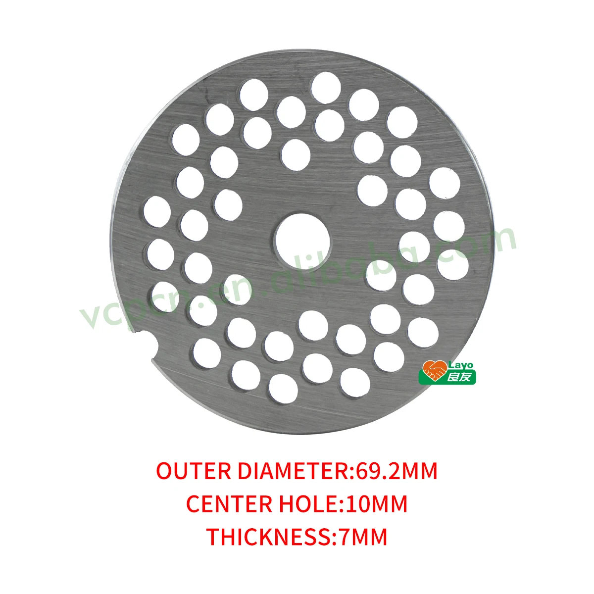 Factory Manual Stainless-Steel Meat Mincer Blades Parts Electric Meat Grinder Plates #10-4.5 for Meat Grinder Accessories