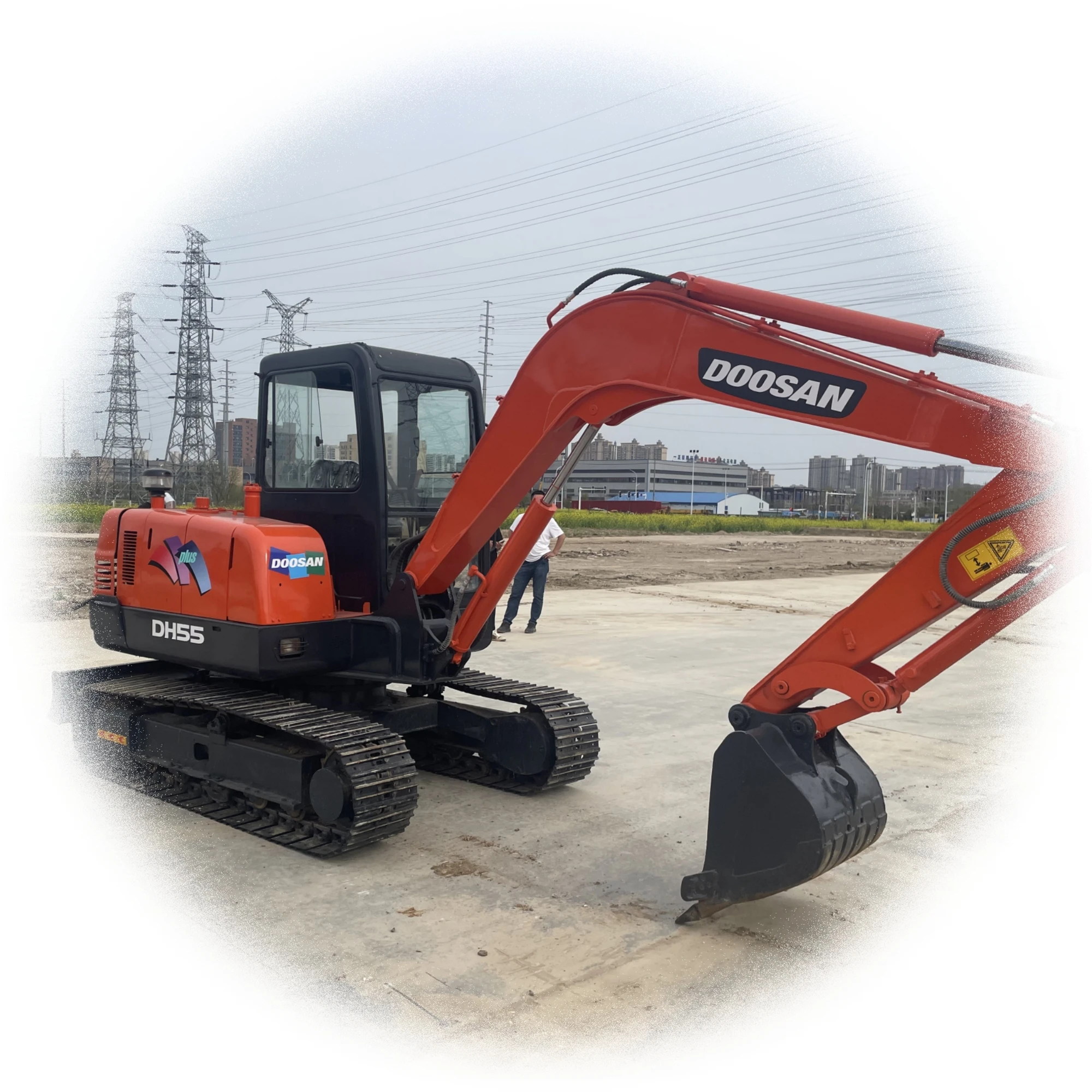 Экскаватор Doosan DH55 сделано в Корее DH60 DX55 DX60