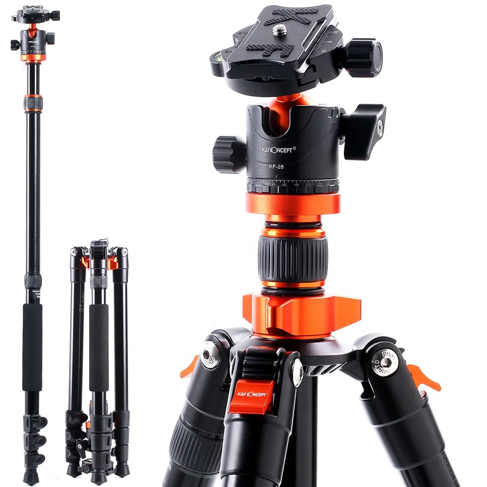 K&F Concept Professional Aluminium Camera Tripod Portable Monopod Aluminium Camera Tripod