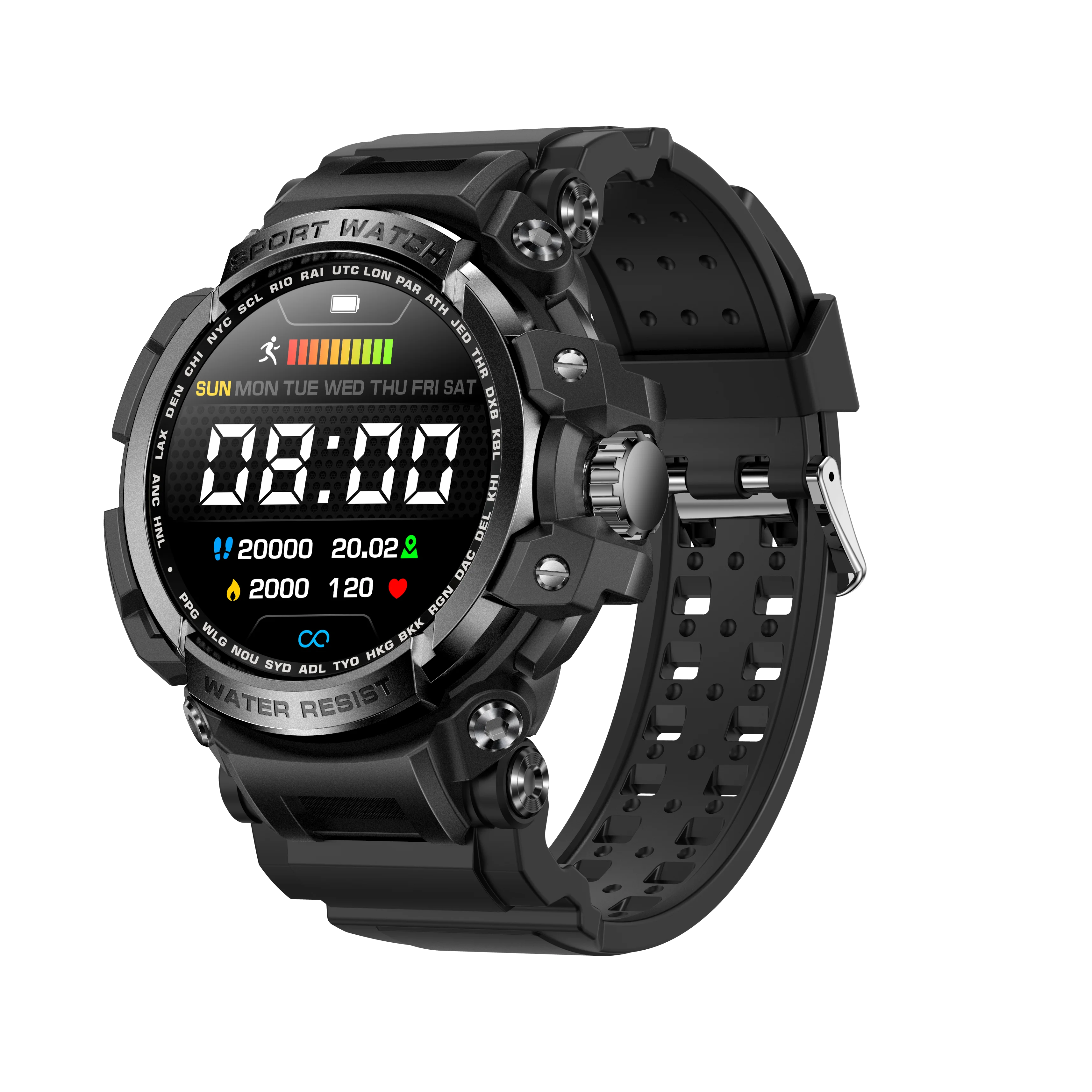 2024 LC16 Sport BT Call Smart Watch 1.32inch HD Outdoor IP68 Waterproof Heart Rate For Men Women 300MAH Lc16 Smartwatch