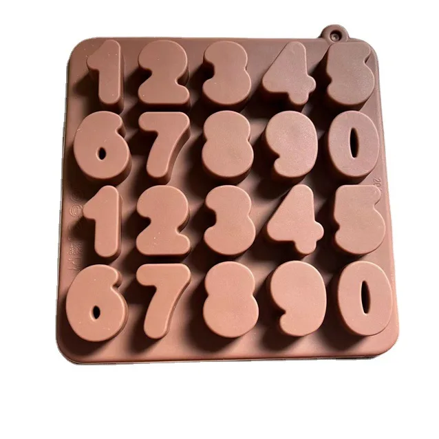 26 alphanumeric silica gel Chocolate Mold manual ice lattice glue dropping accessories mold biscuit mold