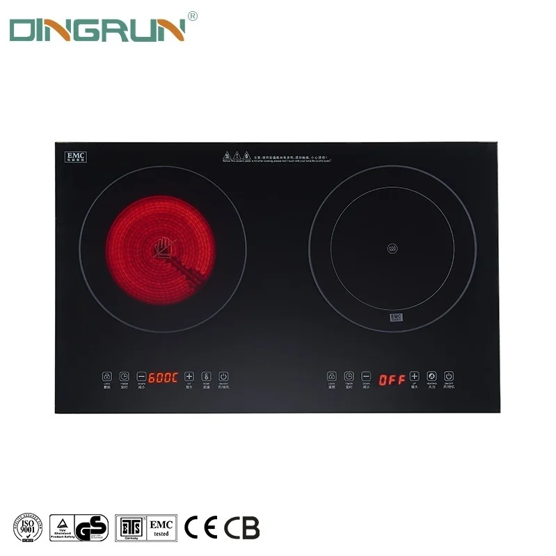 Home Appliances 2 Burner Induction Cooker 2500W Infrared Cooker Induction Top With Cb And Ce Certification