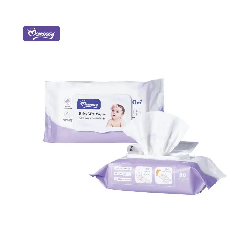 Custom  manufacturer disposable Baby Wipes wholesale 80 sheet Baby Wet Wipes Baby Cleaning Wet Wipes
