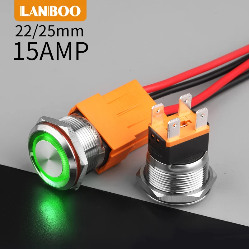 Профессиональное производство ROHS 22 мм прямоугольная головка 2NO черный цвет трехпозиционный переключатель