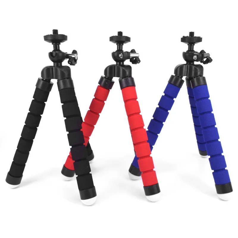 
Flexible Sponge Octopus Mini Tripod for iPhone/Samsung/Huaweis Mobile Phone Smartphone holder for Gopros Camera Accessory 