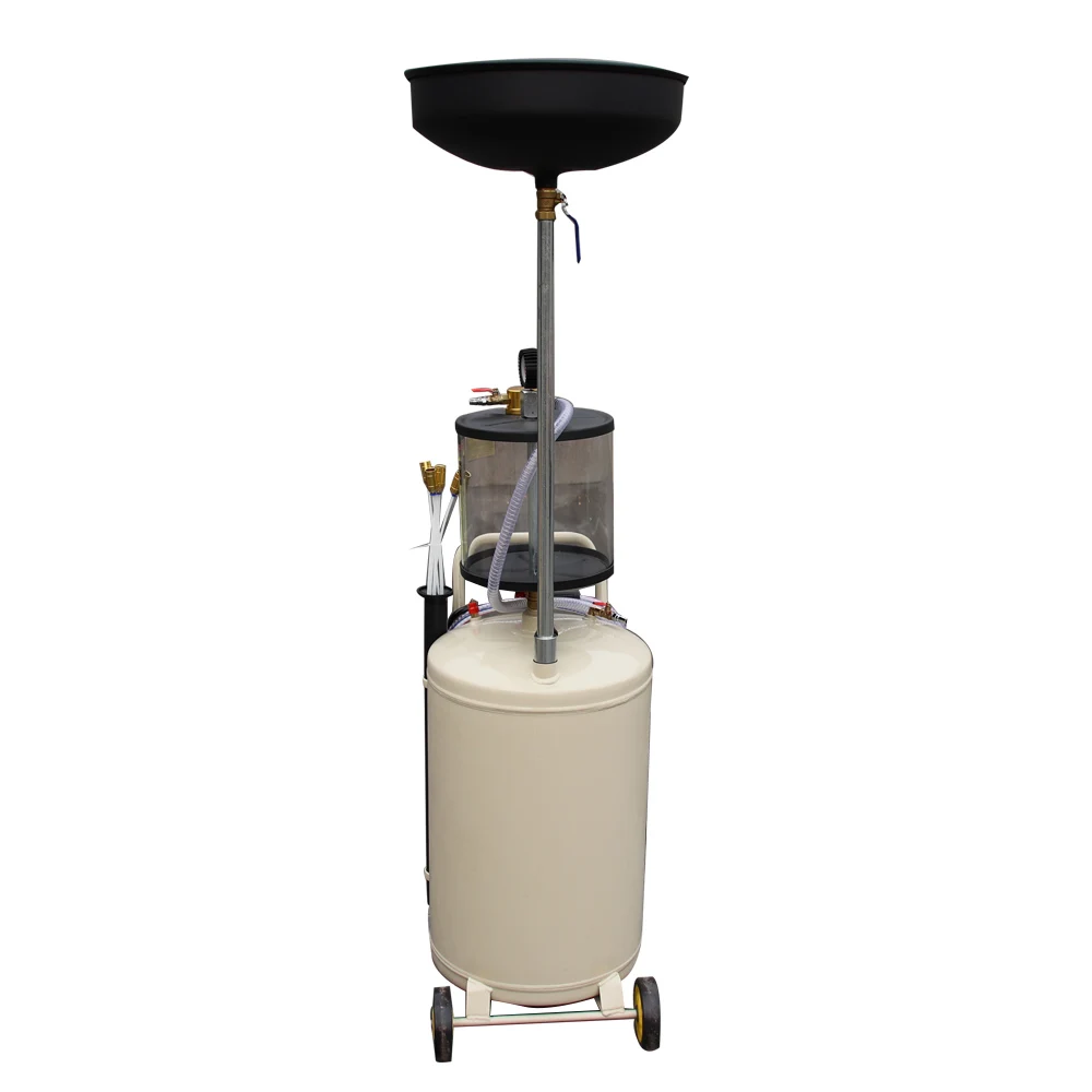 Pneumatic automated engine waste oil drainer changer chamber 35l / 40l / 80l