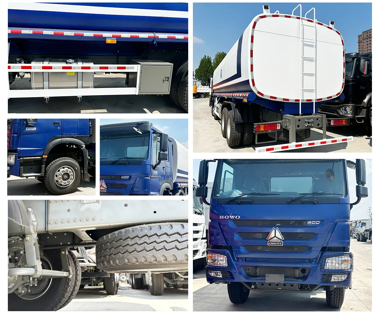 Хорошее состояние новый или подержанный бензовоз Sinotruk Howo 6x4 10 колес 25 куб. М бензиновый бак