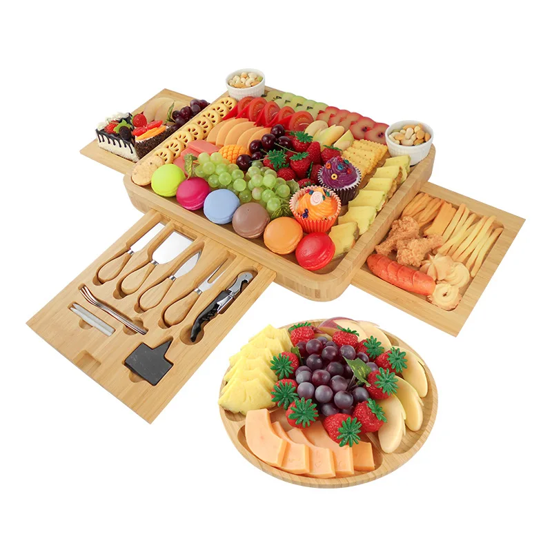 Home Kitchen Gift Platter Plates Board Cheese Serving Platters for Food