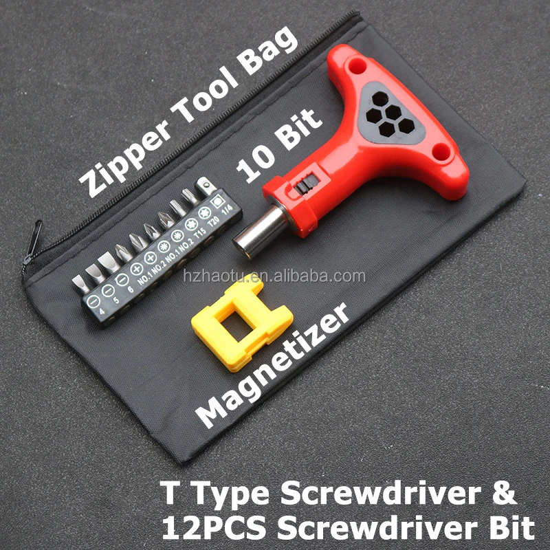 Portable T Type Ratchet Screwdriver Can Rotate Forward Reverse T Handle Ratchet Screwdriver