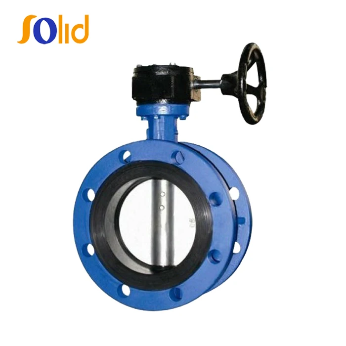 Ductile Iron Double Flange Concentric Resilient-Seated Butterfly Valve