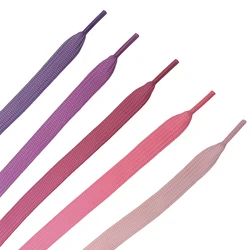 Custom Metal Tips Cream Color Flat Shoe Laces For Casual Shoes