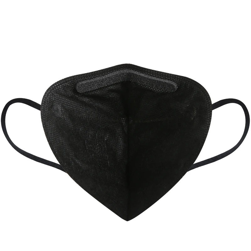 
New product disposable ffp2 face mask black manufacturing respirator black 6ply FFP2 mask black 