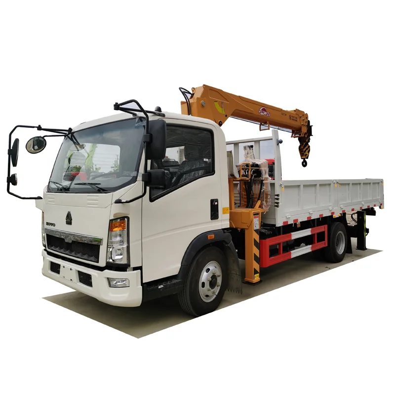 Cheap price good quality famous brand 5tons 6tons 7tons boom arm crane truck