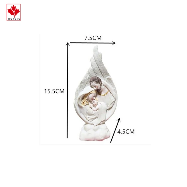 Customized resin baptism baby statue newborn baby gift religious figurine souvenir