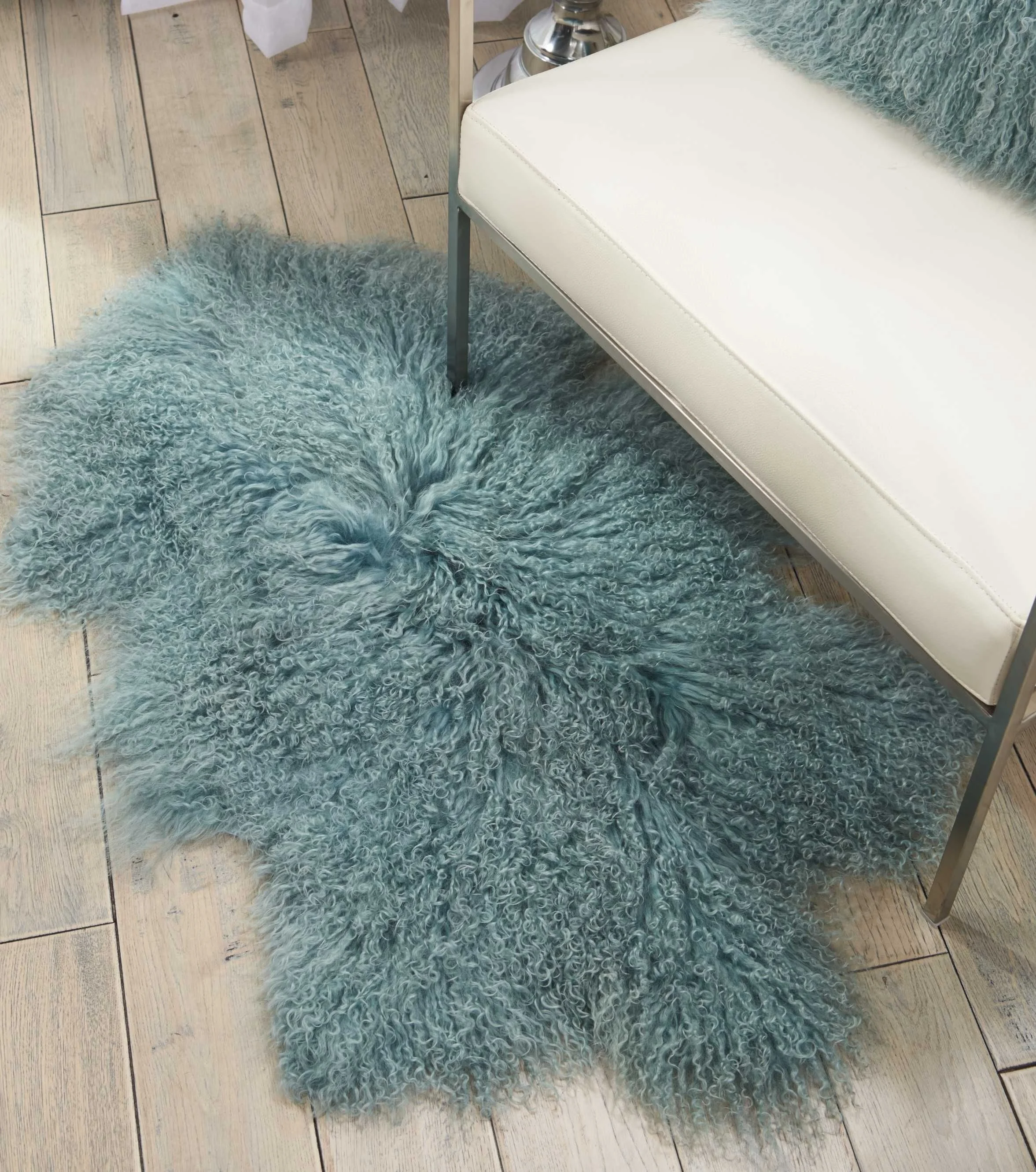 Natural Curly Fur Tibetan Sheep skin Fur Blankets Carpet Real Animal Fur