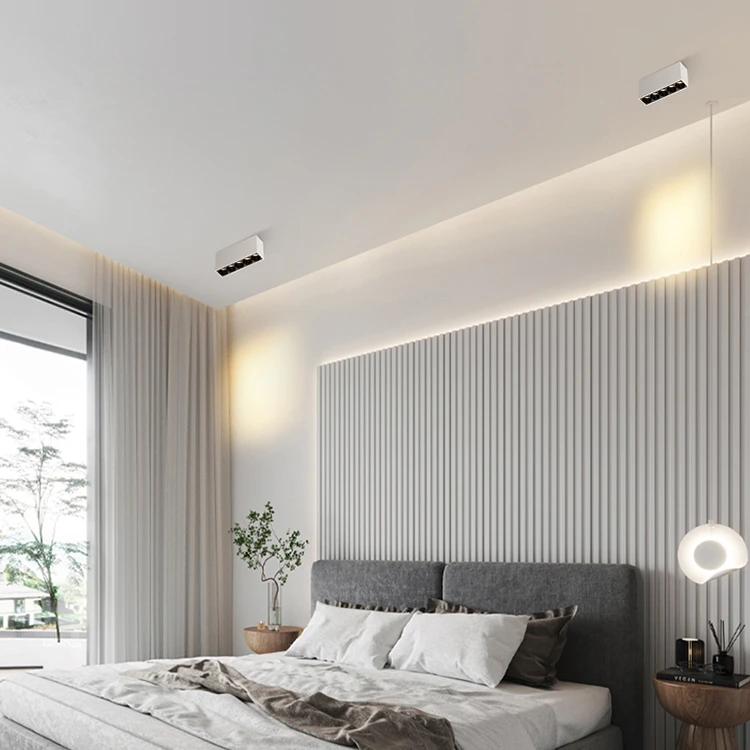 Led Ceiling Light Living Room Lighting Linear Strip Light Household Ceiling Anti-glare Downlight Surface Mounted Spotlight