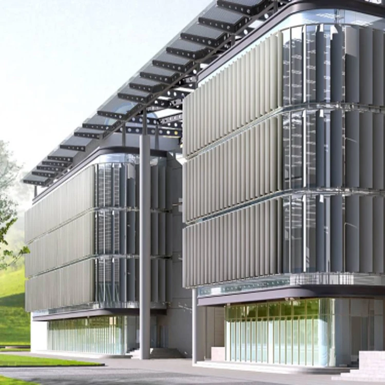 
Horizontal Vertical High Quality Aluminum Aerofoil Sunshade Shutter Louver Design with Motor 