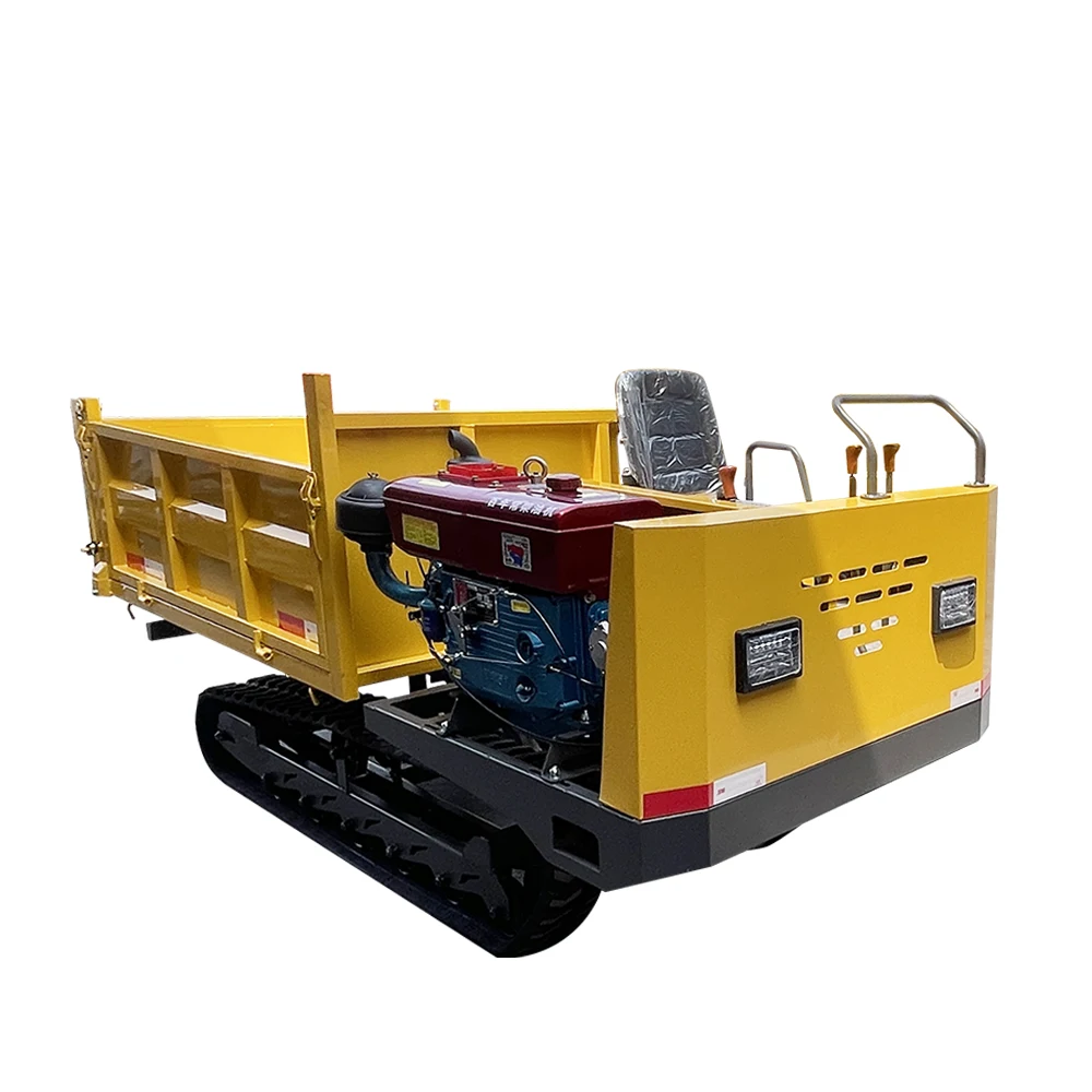 Low Price Agricultural Small Transport Vehicles All Terrain Tracked Mountain Climbing Tiger Mountain Tracked Sitting Dump Truck