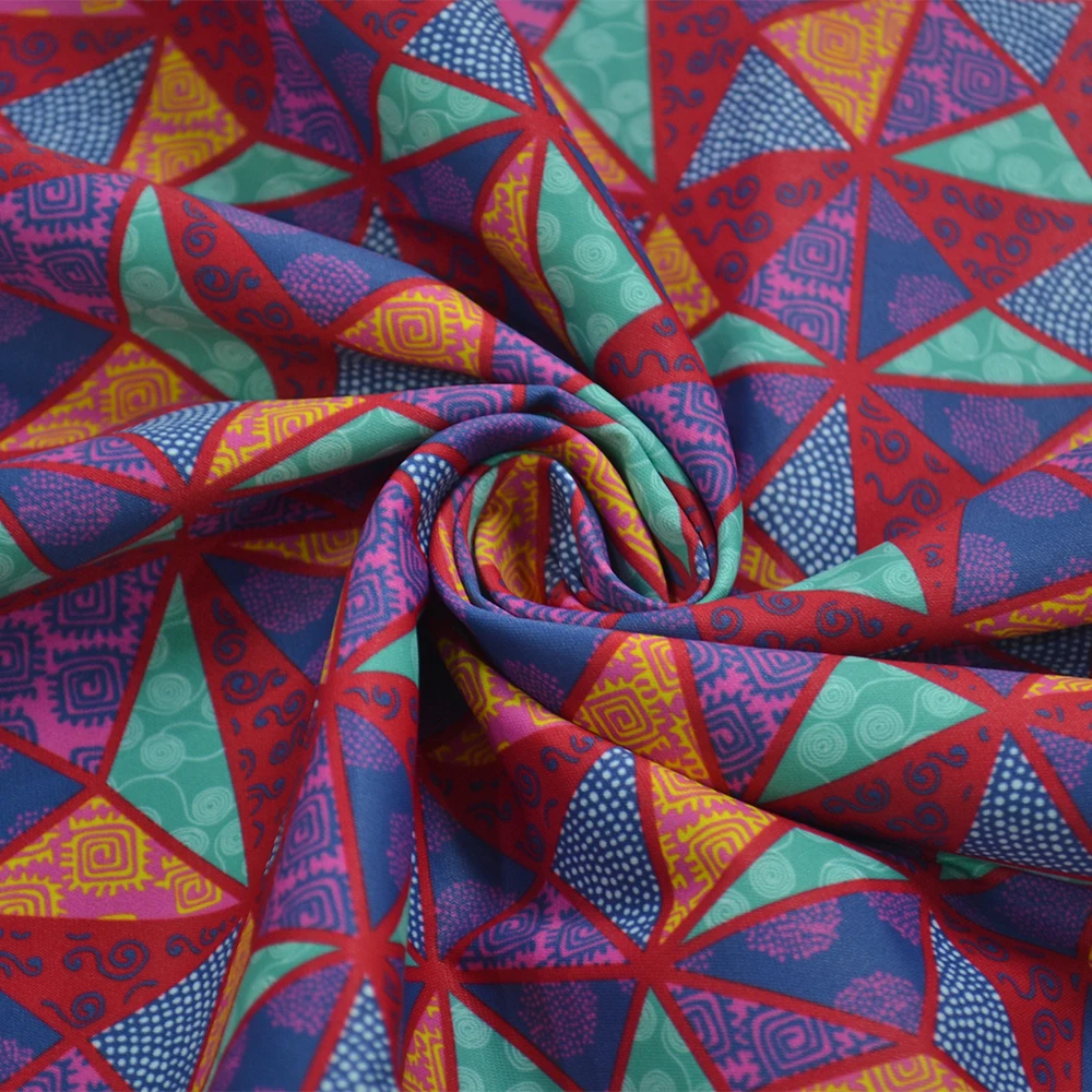 Custom printed digital print raw material dress abaya  Polyester spandex 4 way stretch fabric