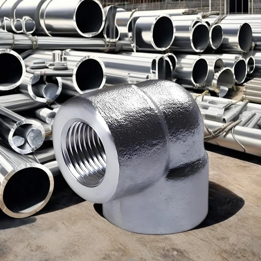 316/304 Stainless Steel Elbow 90 Degree Welded Pipe Fittings with Bsp Thread Polished Surface Sanitary Use ASTM/JIS Standard