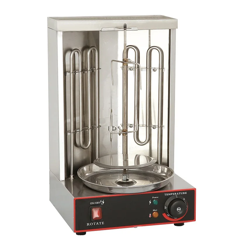 220V 3kw Electric Turkey Kebab Roaster Automatic Rotating Shawarma Grill Middle East BBQ Grill