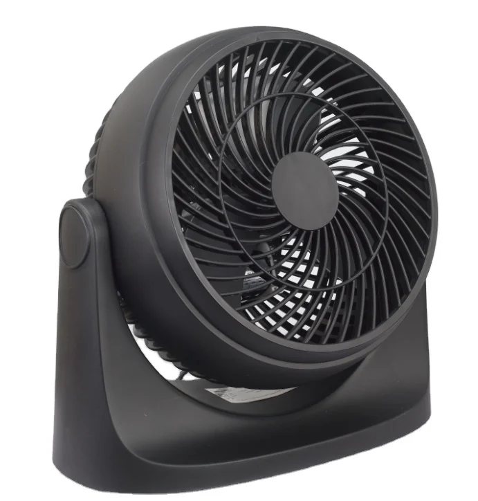 7 дюймовый черный настольный вентилятор базового механического типа, тихий вентилятор, воздушный циркулятор, электрический вентилятор