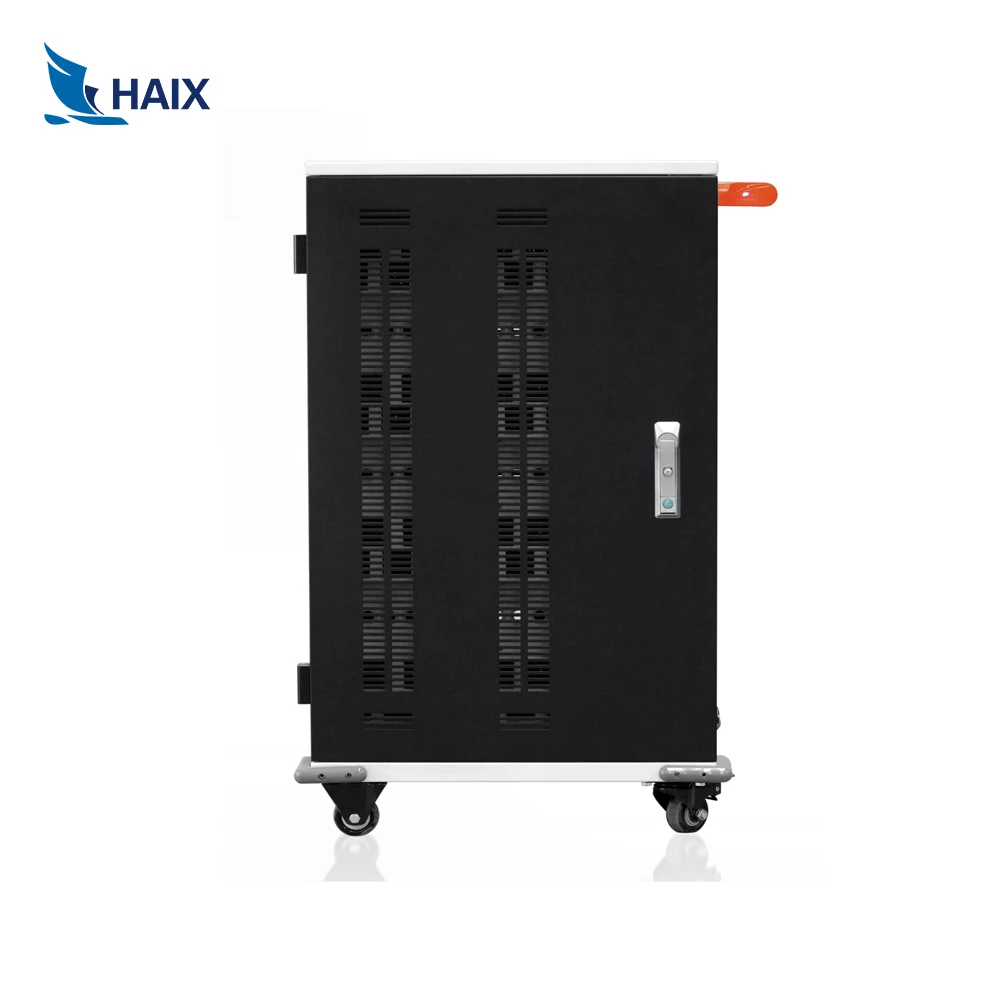 Educational Equipment Custom AC Socket Tablet Charging Cabinet 60 Ports USB Charging Mobile Phone Charging Cart