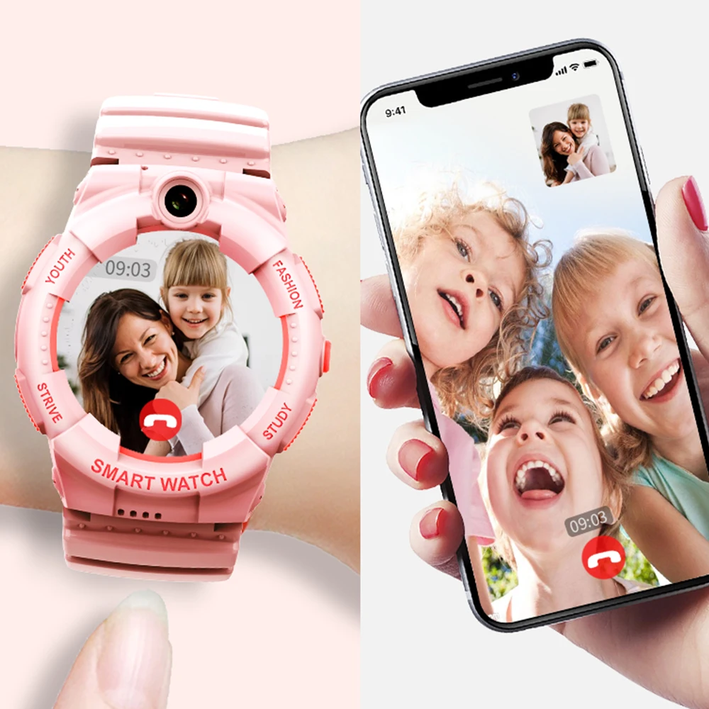  Hot Sale Video calling SOS GPS Smart Watch for Kids Phone wristwatches 4G waterproof IP67 y01
