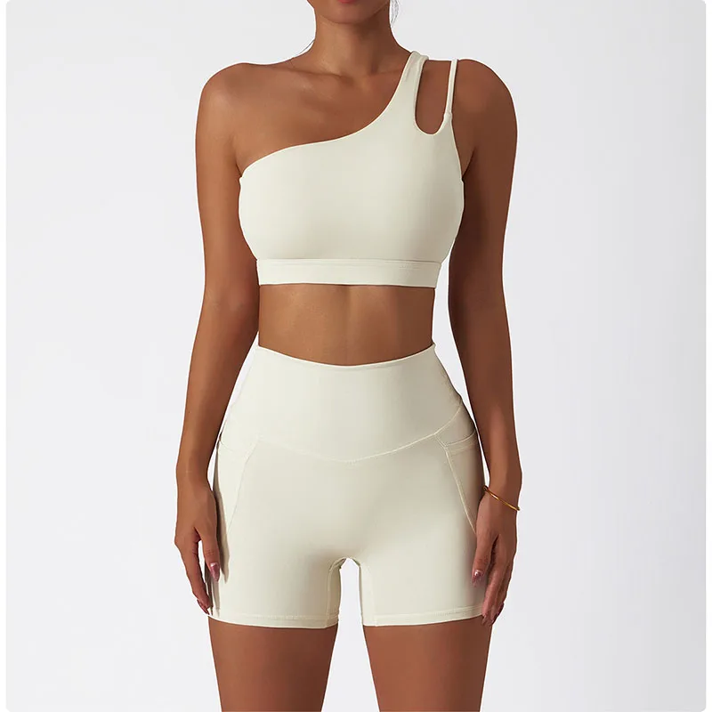 Quick Dry Shockproof Sexy Beautiful Back Fitness Yoga Bra Yoga Vest Women Sports Sleeveless Sloping Shoulders Top