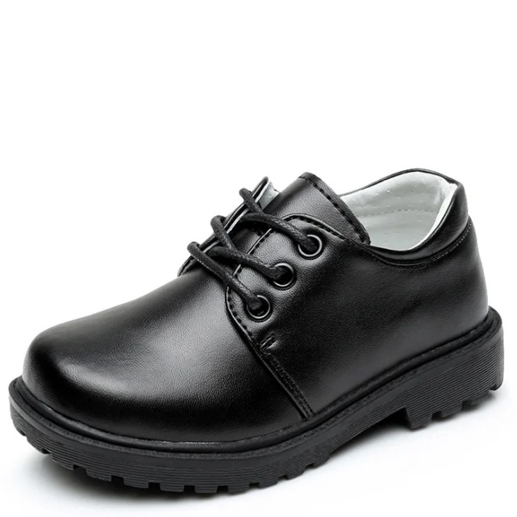
YY10115S Factory wholesale elegant British style children black leather dress shoes school shoes formal shoes for boys 