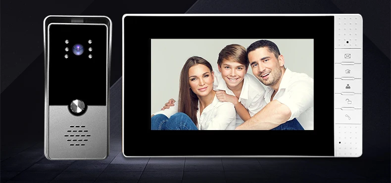 ABE 7 Inch Smart doorbell Intercom System 4  Wire Video Door Phone With Rain Cover 1 V 1 Set for Home Security of villa