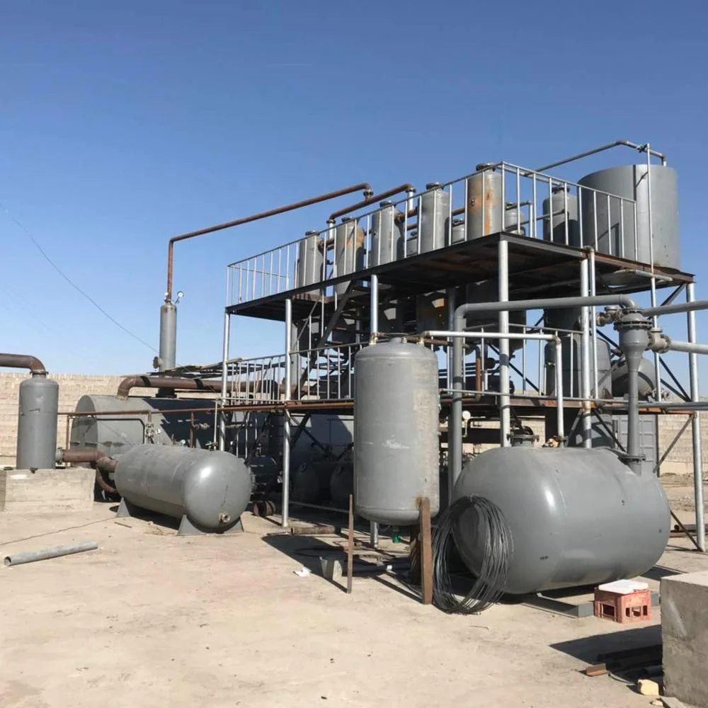 Waste Crude Oil Refinery Distillation Plant Pyrolysis Oil To Diesel Distillation Plant