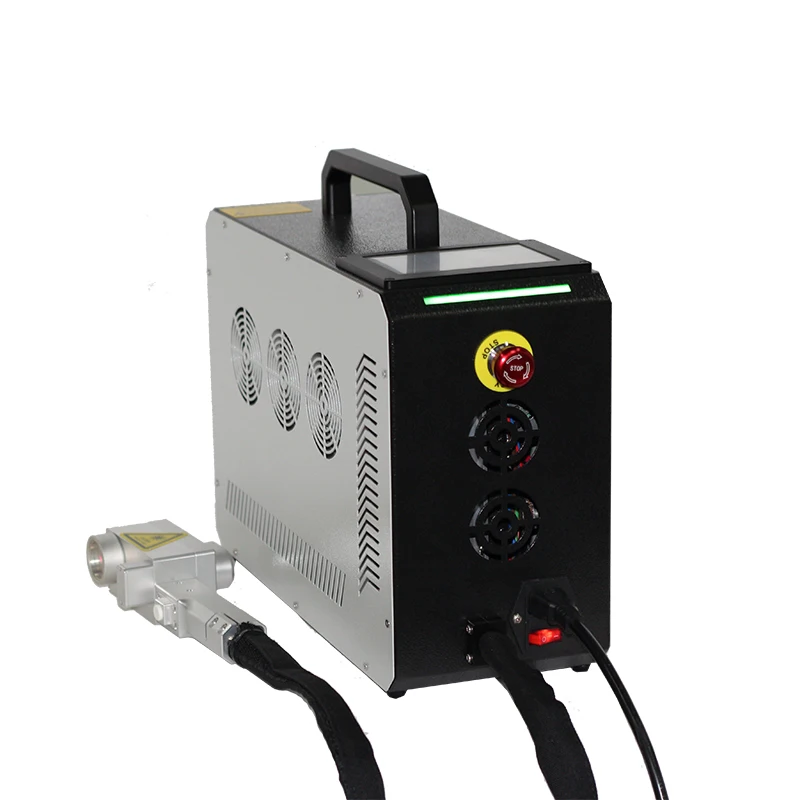 Automatic backpack Fiber laser cleaning machine pulse laser 100w for rust removal and glue removal