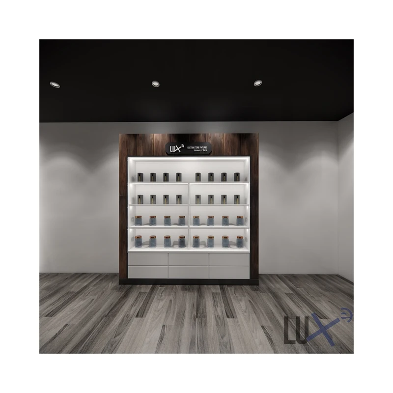 Lux популярный дизайн, дизайн табака, магазин КБР, магазин дыма, магазинная подставка для электронных сигарет, деревянная настенная витрина для электронных сигарет