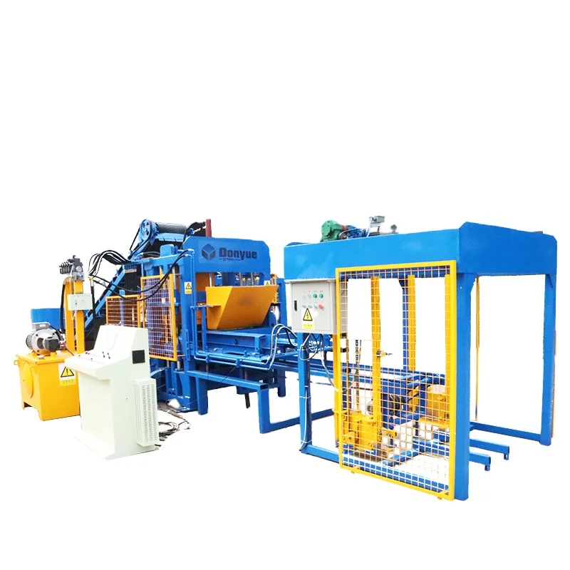 Donyue QT4-15 automatic concrete block production line concrete cement sand fly ash hollow solid brick making machine price list