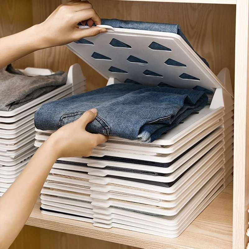 Clothing folding storage board Jeans sweaters t-shirts home wardrobe organizer Multifunctional Plastic clothing folder Product