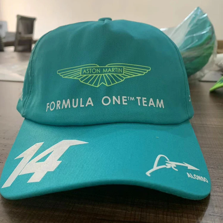 2023 Aston Martin F1 Race Team Alonso Baseball Snapback Cap Racing Hat For Women Men